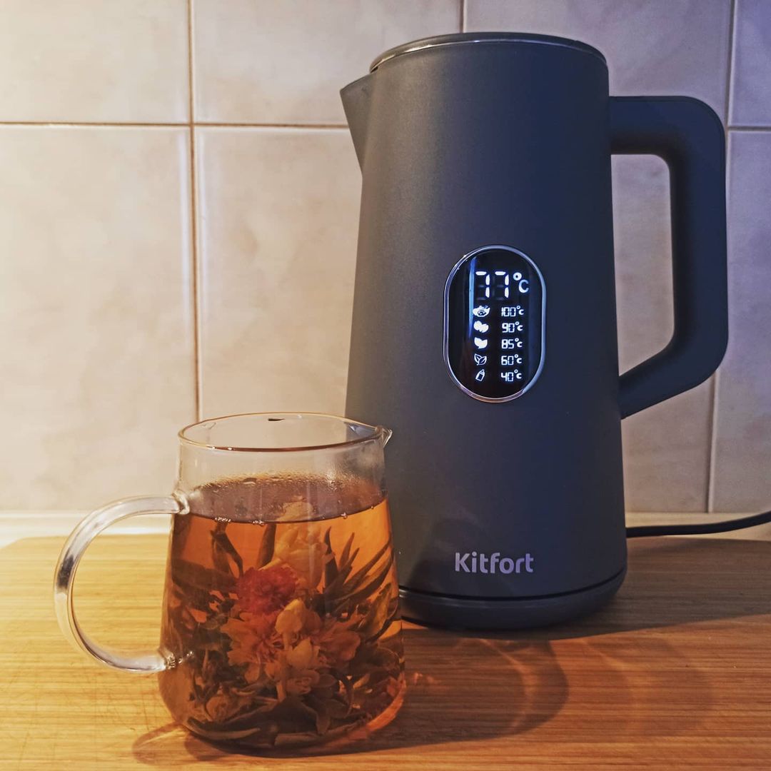 Чайник Kitfort KT-6115-2, серый - фото 2
