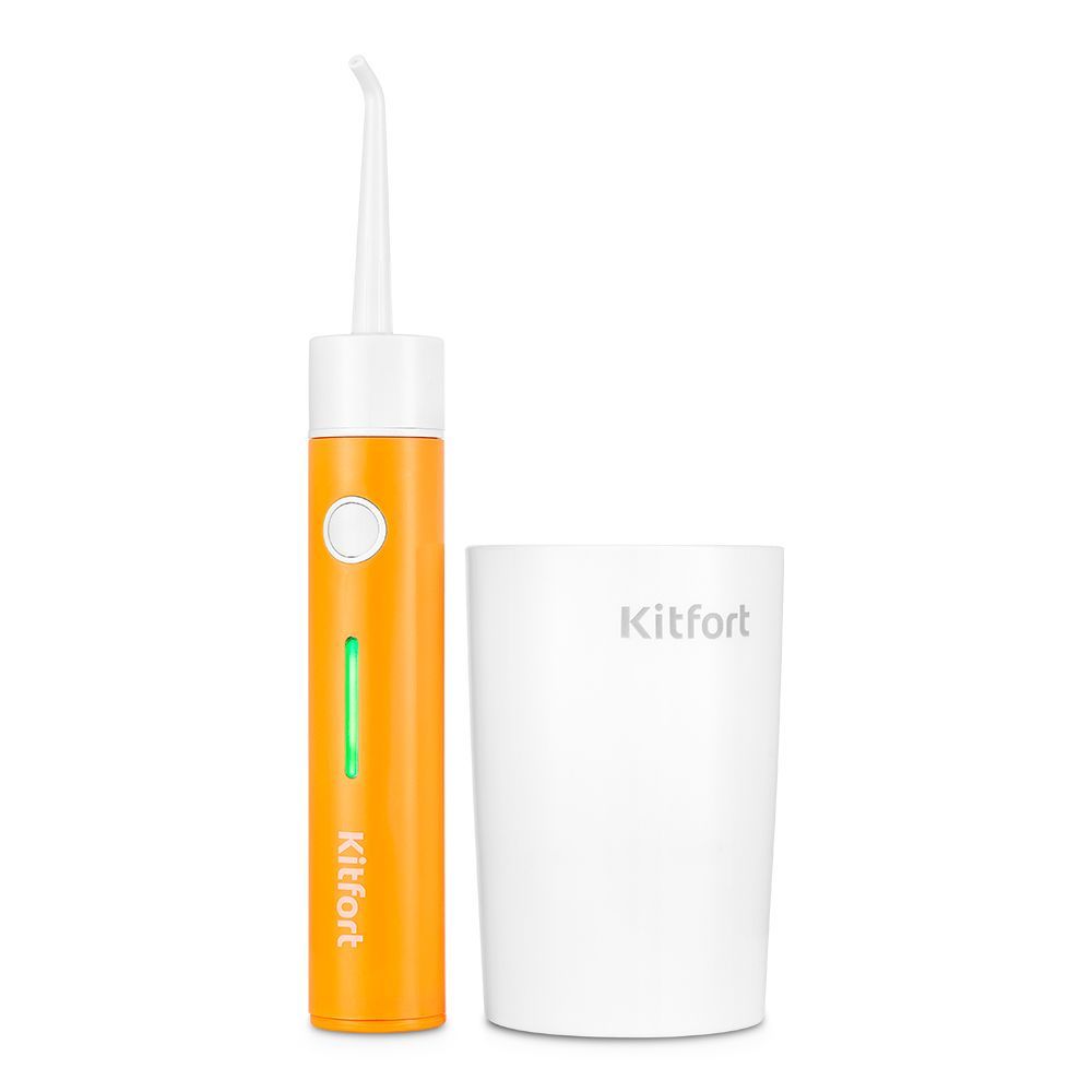 Ирригатор для полости рта Kitfort КТ-2957-4, бело-оранжевый