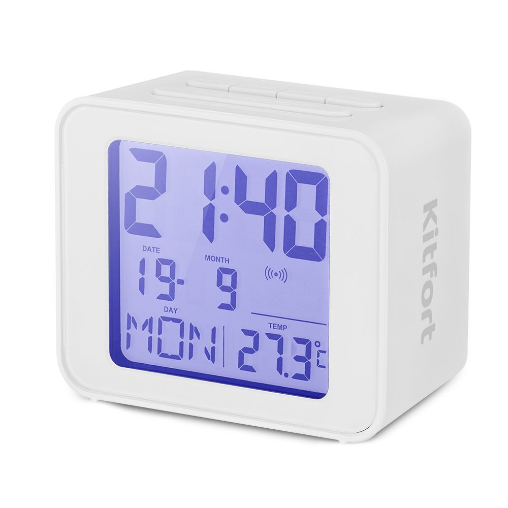 Часы с термометром Kitfort КТ-3303-2, белые