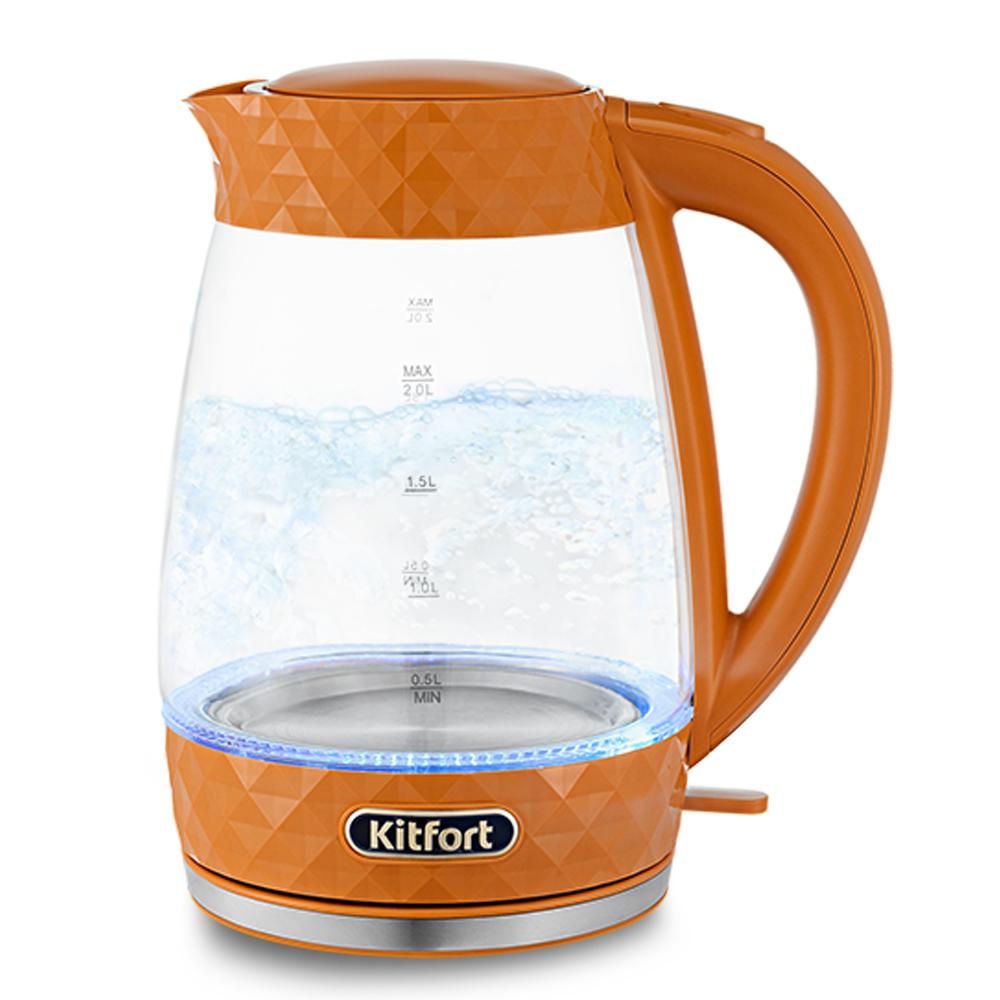 Чайник Kitfort KT-6123-4, оранжевый