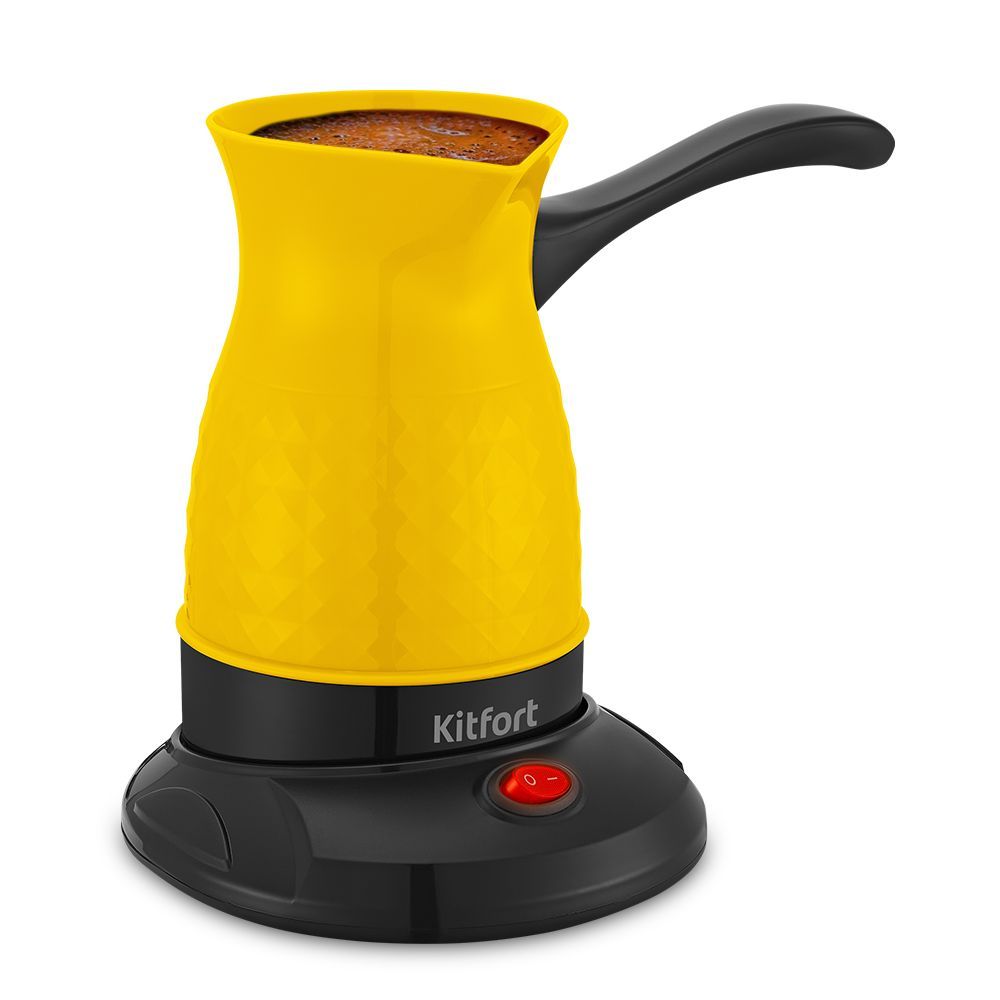 Электрическая турка Kitfort КТ-7130-1, чёрно-жёлтая (уценка)