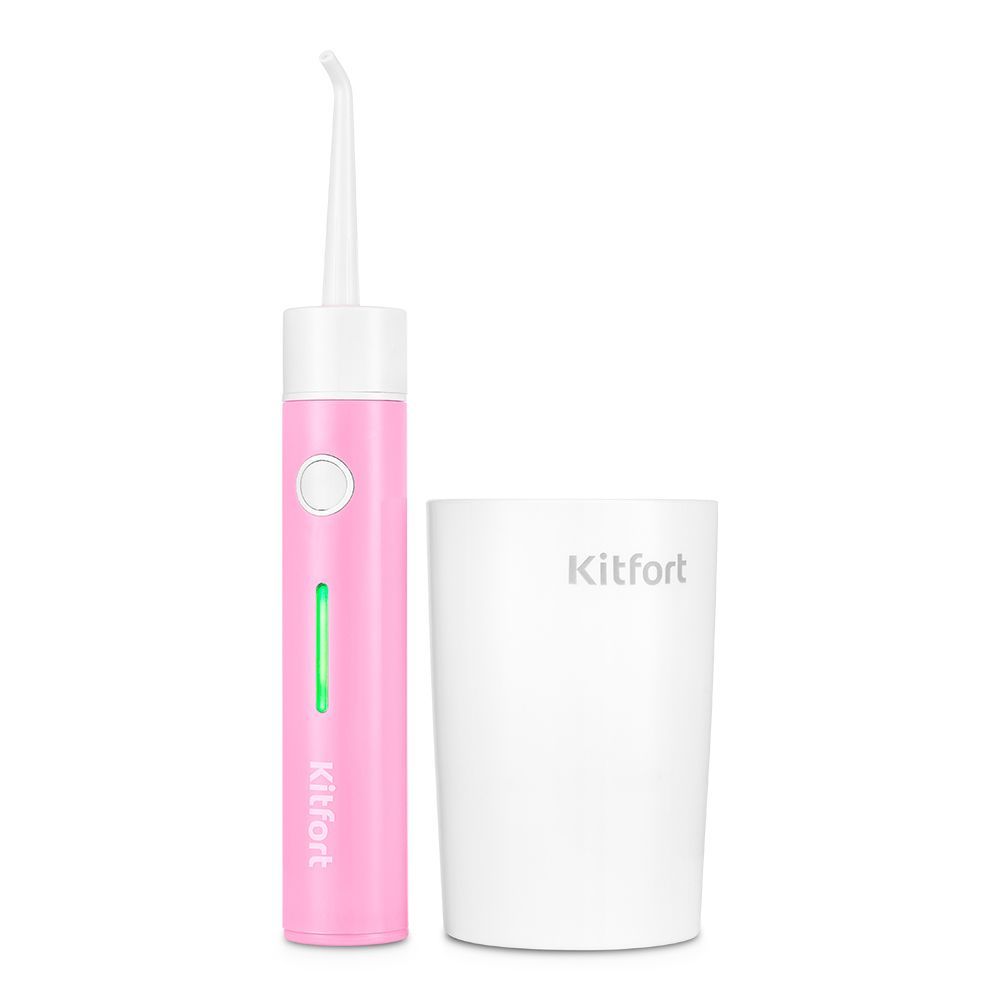 Ирригатор для полости рта Kitfort КТ-2957-1, бело-розовый