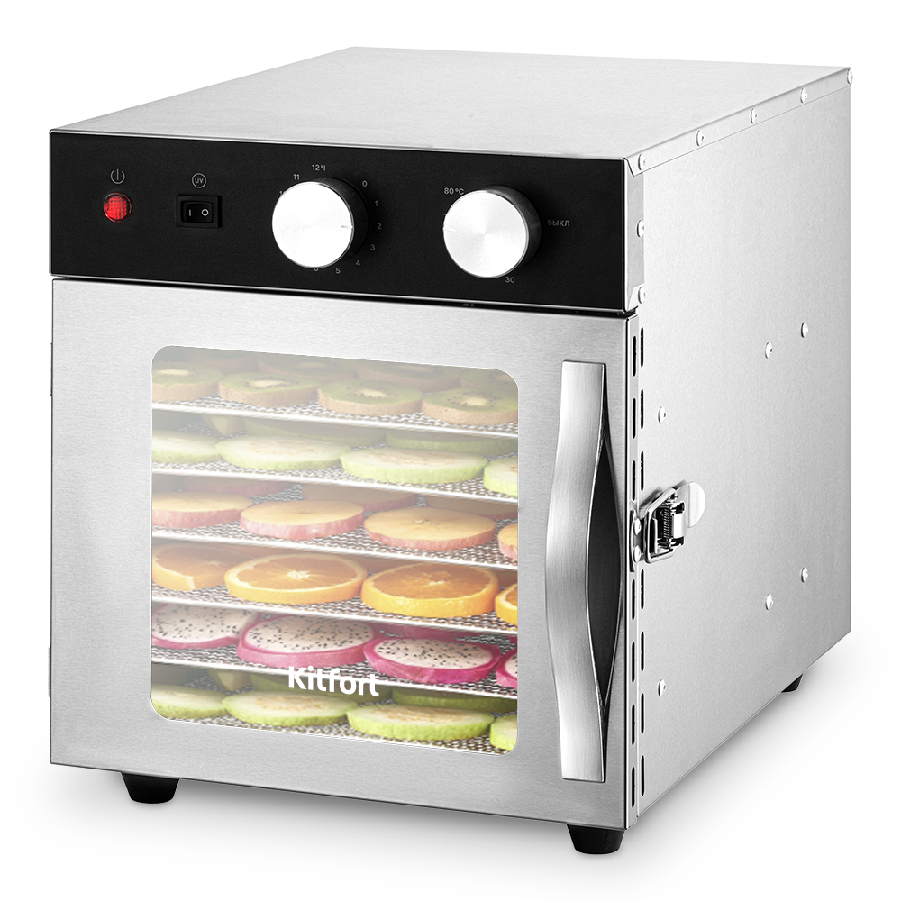 Сушилка для овощей и фруктов с УФ-лампой Kitfort КТ-1986 (уценка)