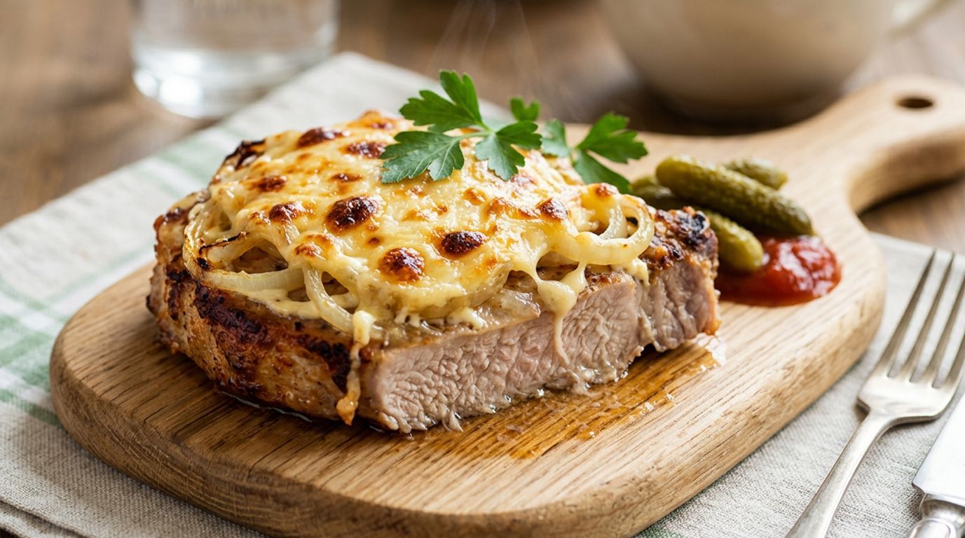 Мясо по-французски из свинины