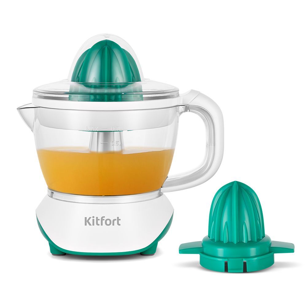 Соковыжималка для цитрусовых Kitfort КТ-1147-2, бело-зелёный (уценка)