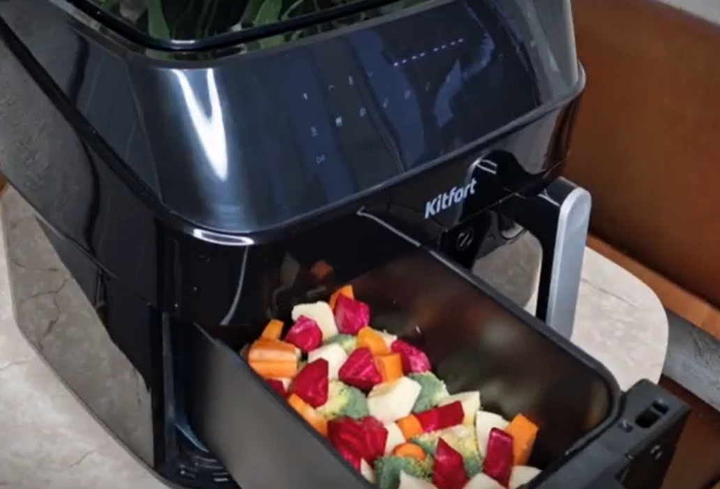 Приз: Планетарный миксер Kitfort КТ-3044-4, чёрно-бирюзовый - победитель розыгрыша видеообзоров Kitfort 2025