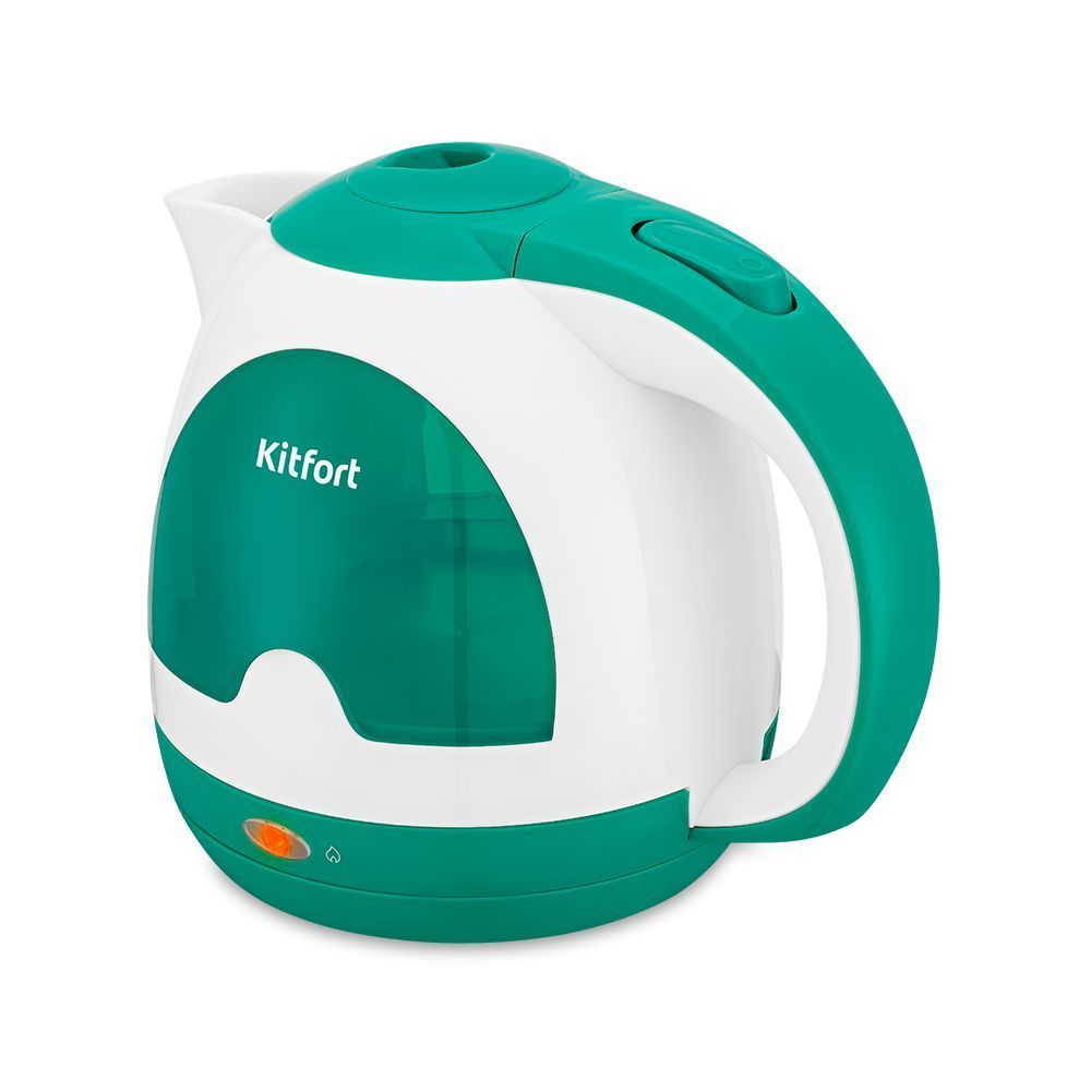 Чайник Kitfort КТ-6607-2, бело-зелёный