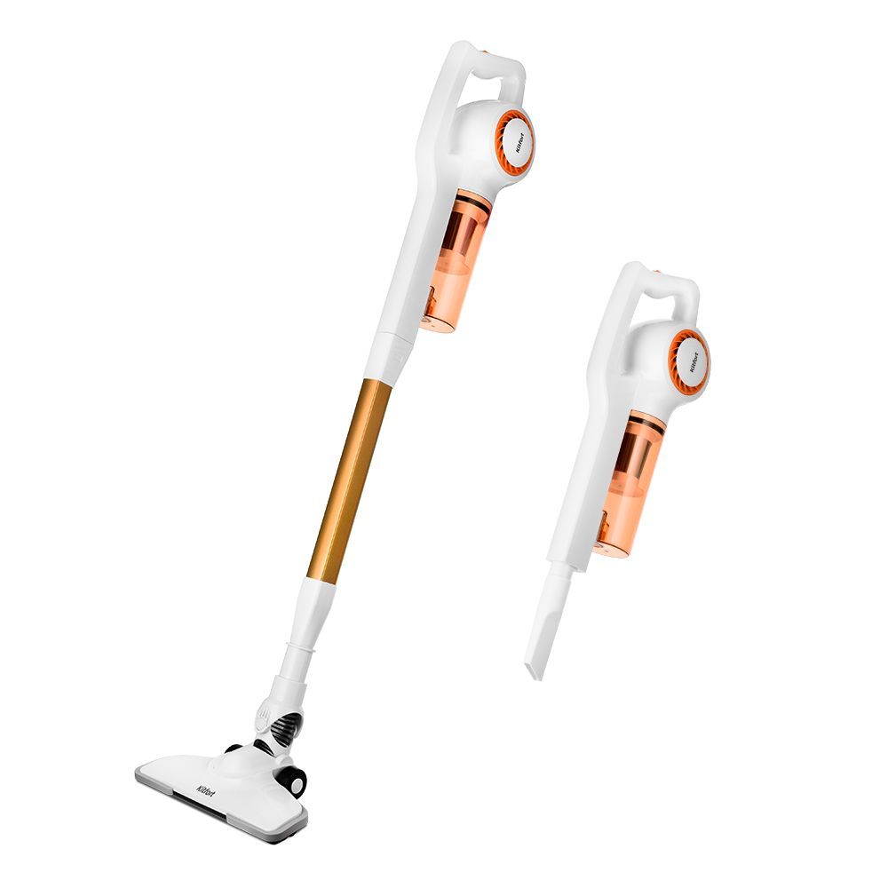 Вертикальный пылесос Kitfort КТ-5105-3, бело-оранжевый