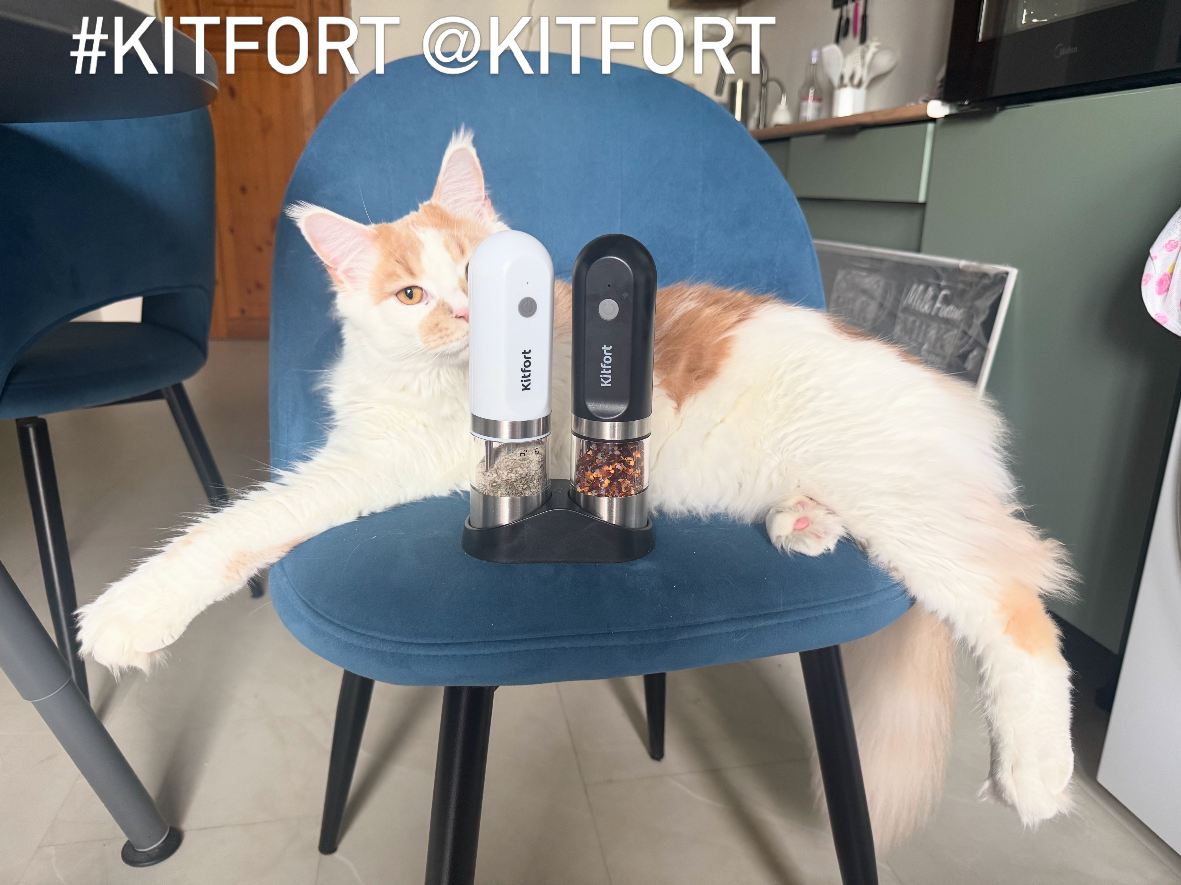 Набор автоматических мельниц для соли и перца Kitfort КТ-6385 - фото из соцсетей 1