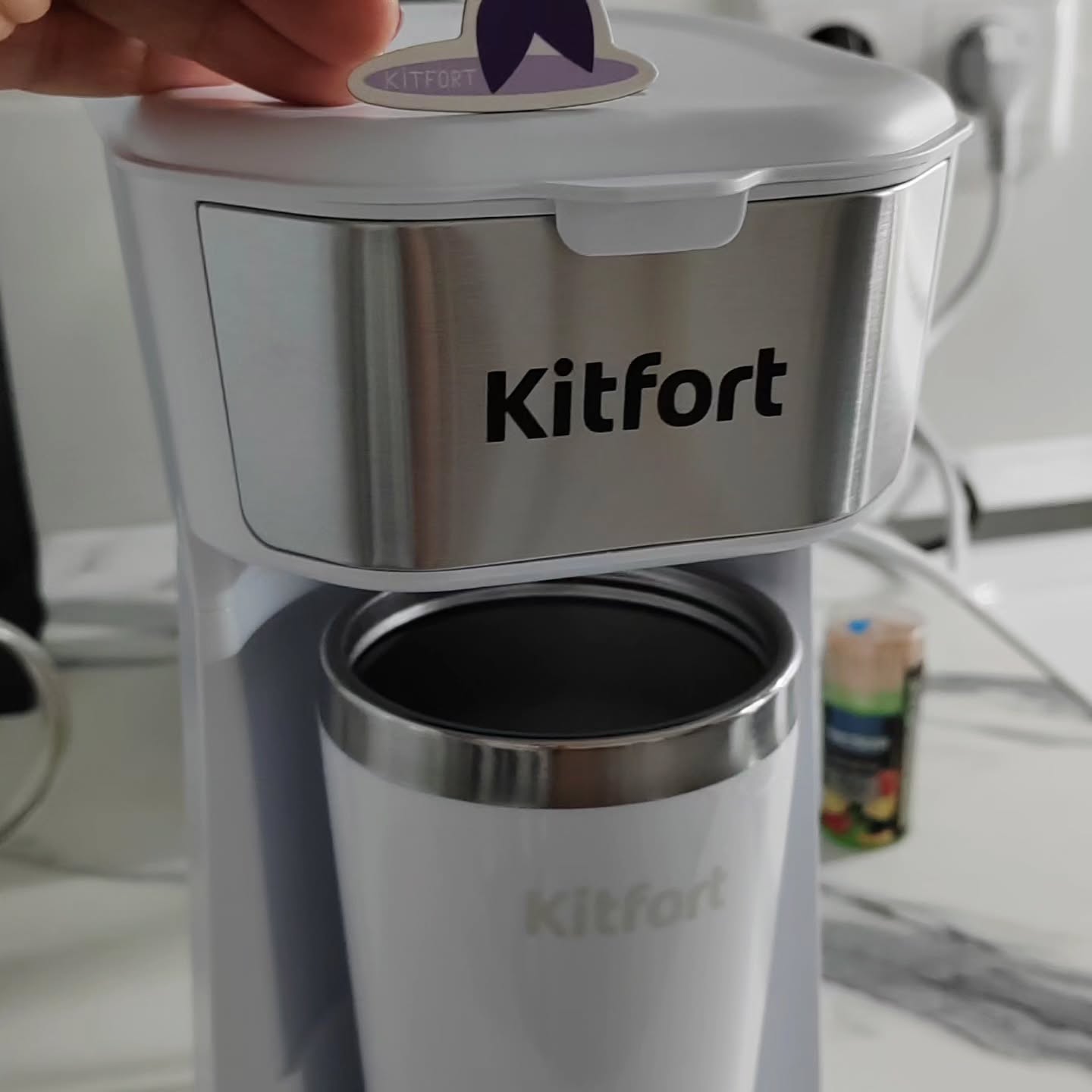 Кофеварка Kitfort КТ-7411 - фото из соцсетей 1
