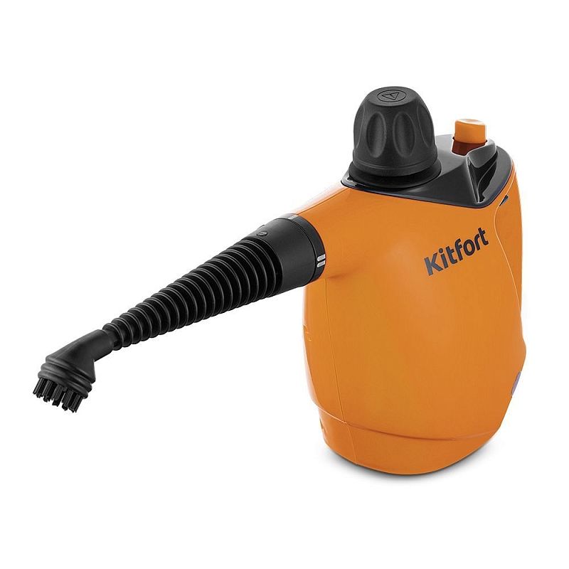 Пароочиститель Kitfort КТ-9140-2, чёрно-оранжевый