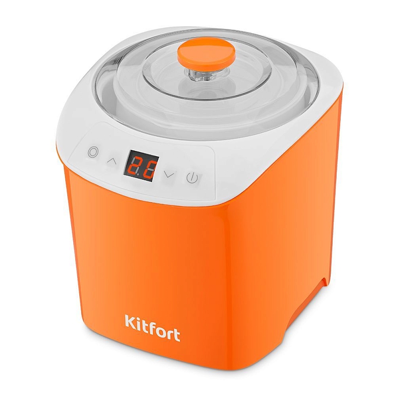 Йогуртница Kitfort КТ-4090-2, бело-оранжевый