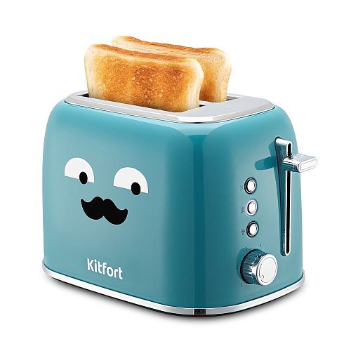 Тостер Kitfort КТ-6218-2, тёмно-бирюзовый (уценка)
