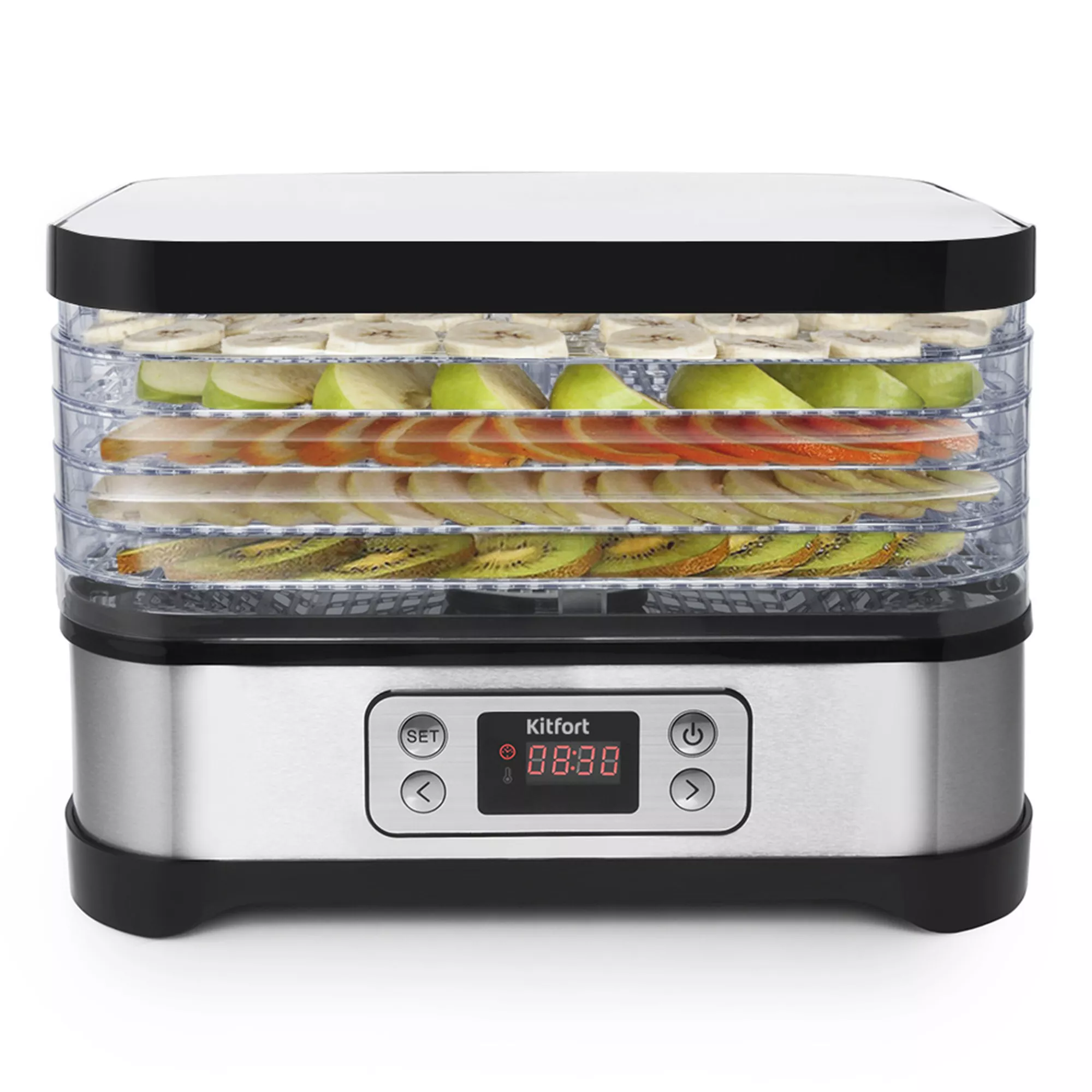 Прозрачная Сушилка Kitfort KT-1903 Для Овощей И Фруктов Купить По.