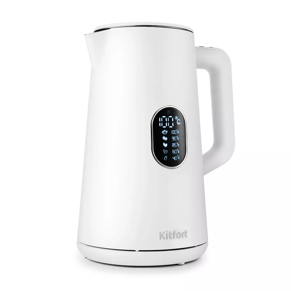 Чайник Kitfort KT-6115-1, белый купить по цене 4 490 ₽: отзывы, фото ...