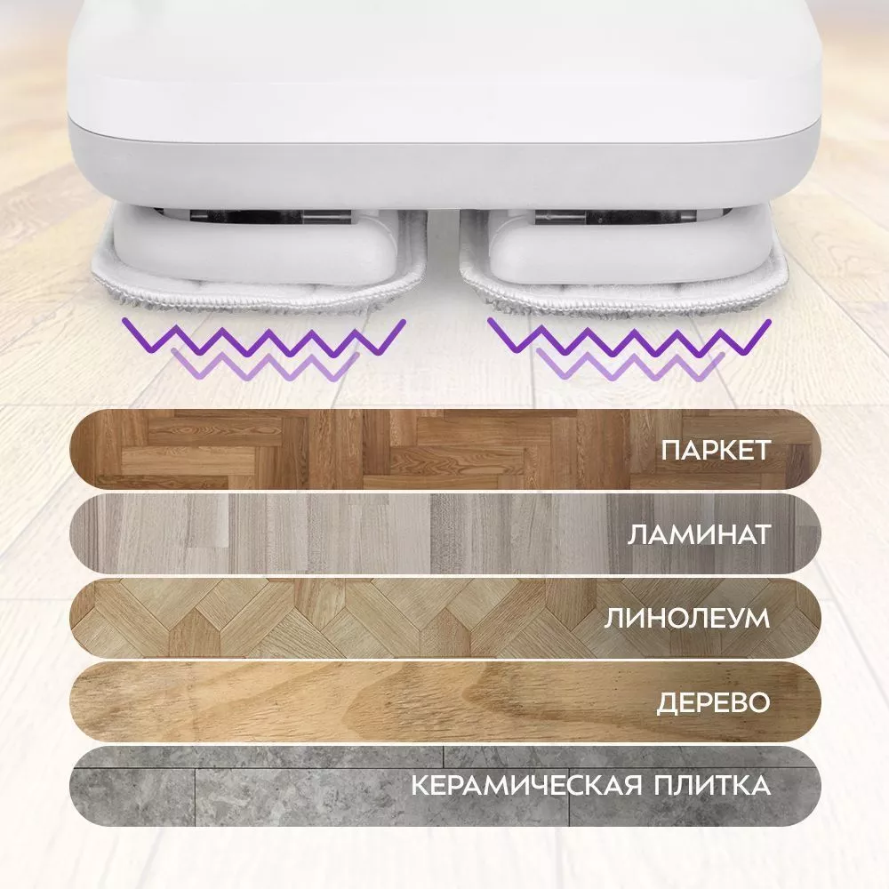 Паровая вибрационная швабра Kitfort КТ-1020 купить по цене 5 990 ...