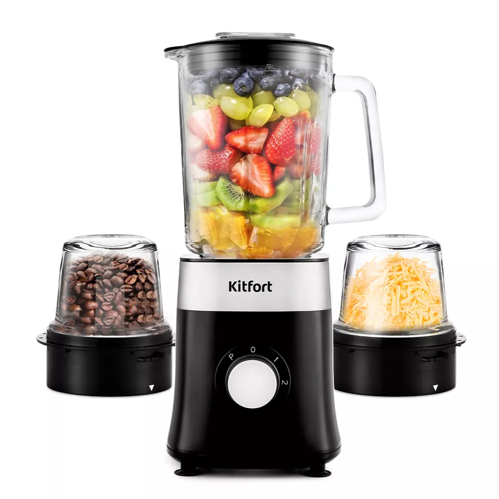 Блендер «3 в 1» Kitfort KT-3030-1, чёрный купить по цене 4 590 ...