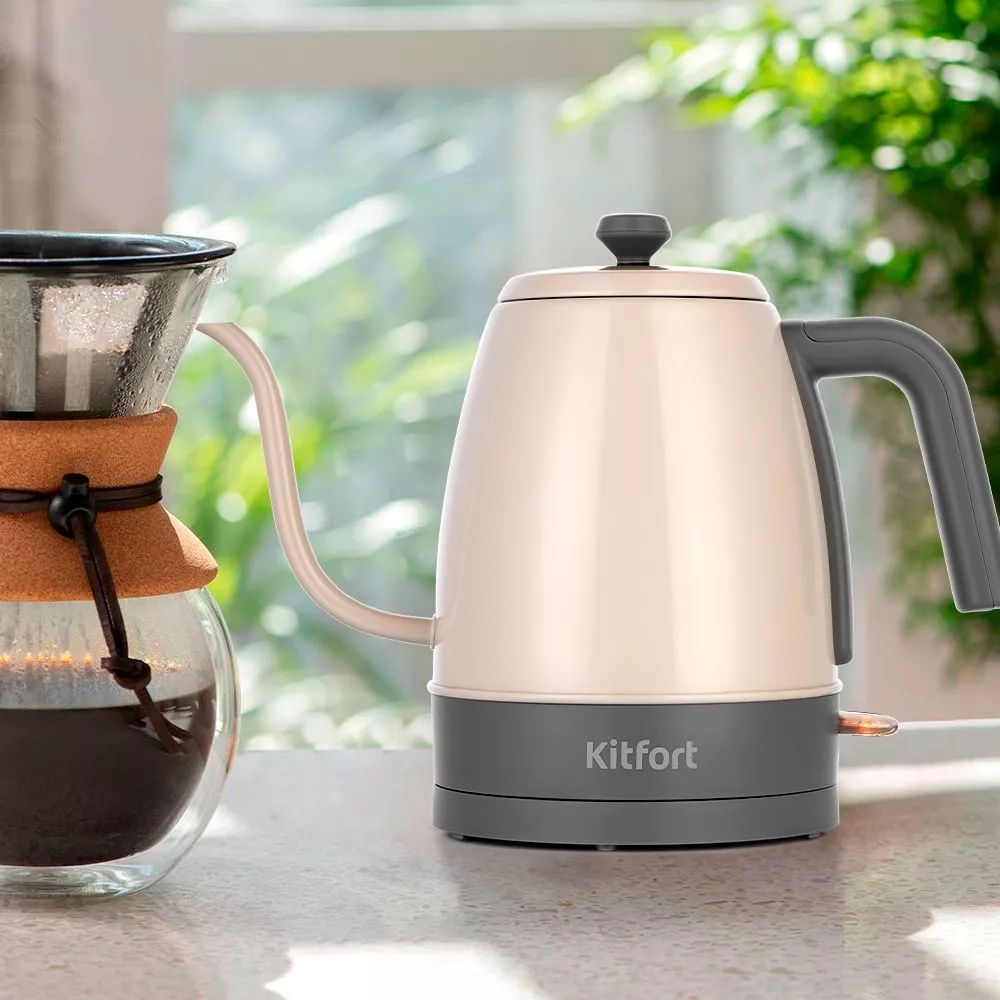 Чайник для варки кофе Kitfort KT-6614 купить по цене 1 790 ₽: отзывы ...