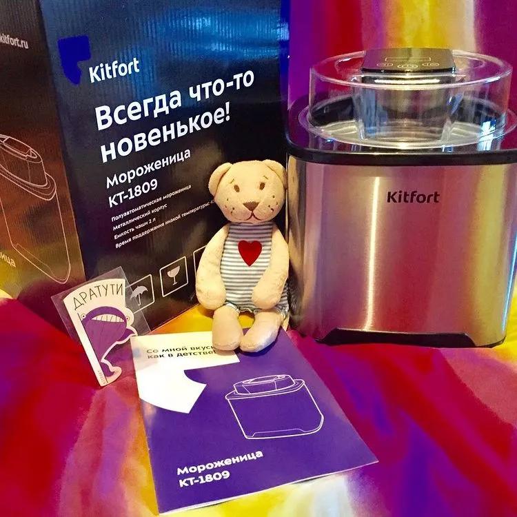 Электрическая мороженица Kitfort KT-1809 купить по цене 5 990 ₽: отзывы ...