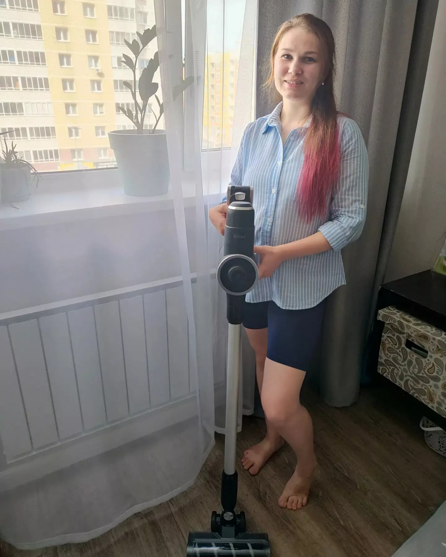 Вертикальный пылесос Kitfort КТ-5123 купить по цене 14 990 ₽: отзывы ...
